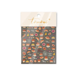 Cute Baking Cookies Bread Bread Cheese Pudding Chocolate Croissant Doughnut Adhesive Nail Art Decoration Sticker Manicure Decals (ONLINE ORDER ONLY)