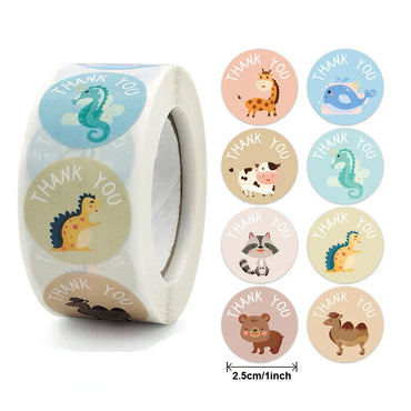 100-500pcs Dinosaur Animals Cartoon Stickers for kids school teacher Classroom Use Kids Toy Sticker Reward Encouragement Sticker (ONLINE ORDER ONLY)