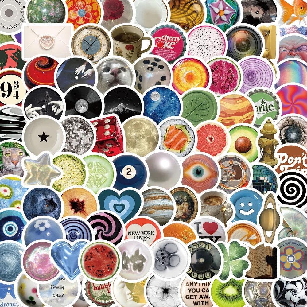 Cool Cartoon Stickers Pack: Graffiti Vintage Decals for Skateboard, Laptop, Phone, Bicycle, Car, DIY (Online Order Only)