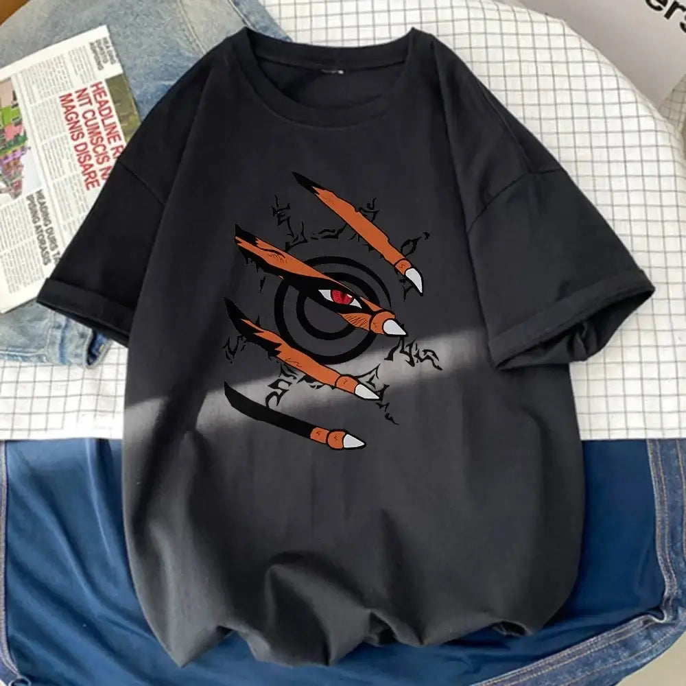 Naruto Graphic T-Shirt: Nine-Tails Seal Anime Top (ONLINE ORDER ONLY)