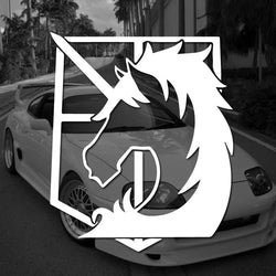 Unicorn ,CARTOON Stickers,Japanese TITAN,High quality sticker for cars trucks motorcycles &laptops! (ONLINE ORDER ONLY)