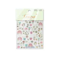 Dizzying Shell Coral Dolphin Starfish Heart Jellyfish Water Bubbles Ocean Adhesive Nail Art Decorations Stickers Manicure Decals (ONLINE ORDER ONLY)
