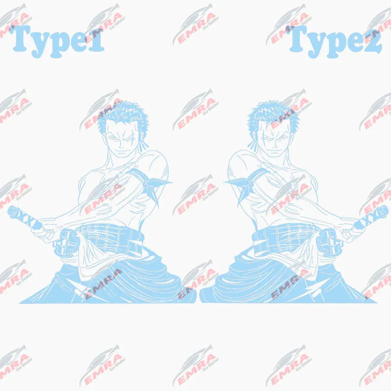 Japanese Anime Car Sticker Cartoon Character External Accessories Big Picture Sports Style Die Cutting Vinyl Decals (ONLINE ORDER ONLY)