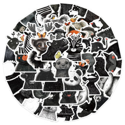 Minimalist Animal Line Stickers: Phone, Laptop, Luggage, Skateboard Decals (10/30/50PCS) (ONLINE ORDER ONLY)