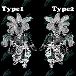 Aztec Man Women Stickers For Car Stickers External Accessories Hood Decoration Die Cutting Waterproof Prevent PVC Vinyl Decal (ONLINE ORDER ONLY)