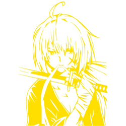 Japanese Anime Car Sticker Individual Decoration Door Donnet External Parts Waterproof Die-Cutting PVC Vinyl Decals (ONLINE ORDER ONLY)