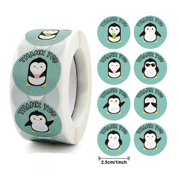 100-500pcs Cute Cartoon Penguin Stickers Children's bonus stickers encourage scrapbooking decorative stationery stickers (Online Order Only)