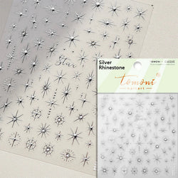 Gold Silver Star Laser Pink Colorful Glitter Starlight Sparkle Rhinestones Relief Nail Art Decorations Stickers Manicure Decals (ONLINE ORDER ONLY)