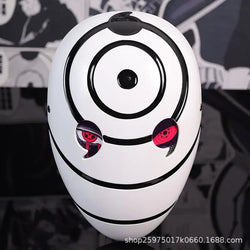 Obito Cosplay Mask: High Gloss Akatsuki Anime Prop
