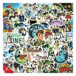 Wild Kratts Stickers 55pcs - Cartoon, Luggage, Phone, Skateboard, Computer, Refrigerator Decor (Online Order Only)