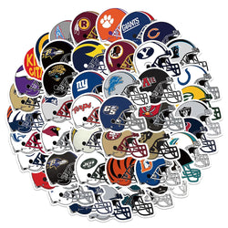10/30/50PCS Rugby Hat Cartoon Stickers Waterproof notebook Luggage Suitcase Graffiti DIY Sticker kid toy (ONLINE ORDER ONLY)