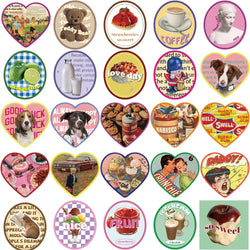 10/25/50pcs American Vintage Sweetheart Sticker Packs (ONLINE ORDER ONLY)