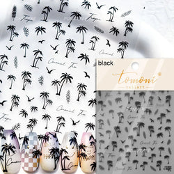 Summer Beach Bikini Watermelon Hat Sandals Ice Cream Shell Conch Starfish Cat Duck Nail Art Decoration Stickers Manicure Decals (ONLINE ORDER ONLY)