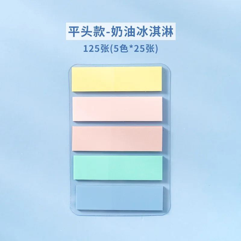 PET Transparent Index Sticky Note Sticker Student Label Sticky Note Sticker Notepad Bookmark School supplies Kawaii stationery (ONLINE ORDER ONLY)