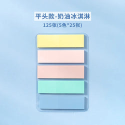 PET Transparent Index Sticky Note Sticker Student Label Sticky Note Sticker Notepad Bookmark School supplies Kawaii stationery (ONLINE ORDER ONLY)