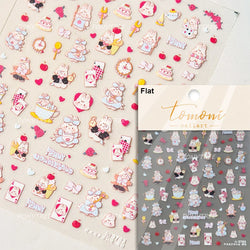 Hot Stamping Pearl Mahjong Get Rich Winning Card Bowknot Self Adhesive Nail Art Stickers Character Photo Frame Manicure Decals (Online Order Only)