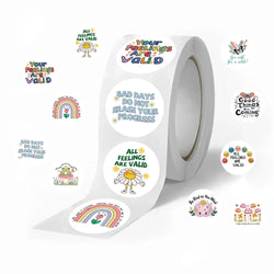 500Pcs Mental Health Awareness Stickers Aesthetic DIY Notebook Phone Laptop Fridge Room Envelope Sealing Sticker (ONLINE ORDER ONLY)