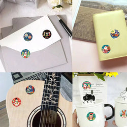 500PCS New Christmas Stickers Roll Small Children Stickers Cute Kawaii Cartoon Packaging Stickers Photocard Decor Lables for Kid (ONLINE ORDER ONLY)