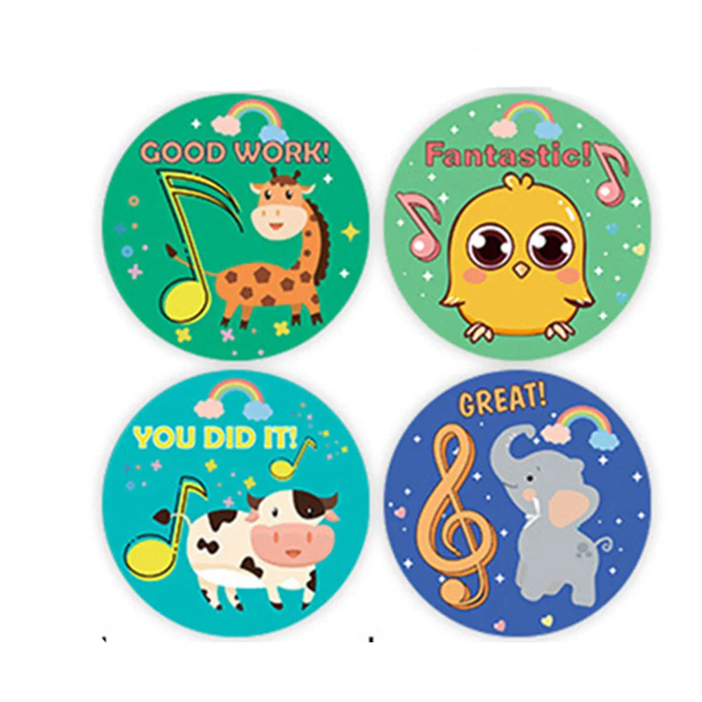 100-500pcs Cute Cartoon Reward Stickers For Kids School Teacher Supplies For Classroom Potty Training Sticker Motivational Label (Online Order Only)