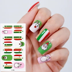 14Tips Solid Color Stickers Nail Art Supplies European & American Simple Decals Oil Film Decals Press on Nails Stickers Designer (ONLINE ORDER ONLY)