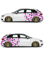 Triangle Car Sticker Decoration Side External Accessories Camouflage Kit Wrap Camo Tuning Styling Waterproof Vinyl Decals (ONLINE ORDER ONLY)