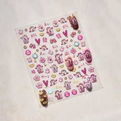 rich letter Chinese characters gourd money lantern firecracker God of wealth Yuanbao Adhesive Nail Art Stickers Manicure Decals (ONLINE ORDER ONLY)