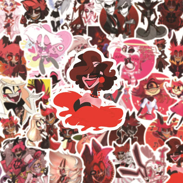 10/30/50PCS Helluva Boss Cartoon Stickers PVC Waterproof Suitcase Phone Laptop Helmet Notebook Car Bike Toys For Kids Decal Gift (ONLINE ORDER ONLY)