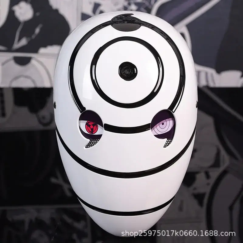 Obito Cosplay Mask: High Gloss Akatsuki Anime Prop
