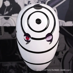 Obito Cosplay Mask: High Gloss Akatsuki Anime Prop
