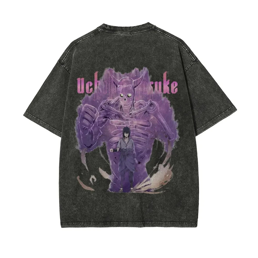 Naruto Washed T-Shirt: Retro 2026 Japanese Cotton Tee (ONLINE ORDER ONLY)
