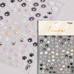 Cute Cat Eye Fishbone Animals Leopard Cat Ginger Cat Kitten Exclamation Point Paw Self Adhesive Nail Art Sticker Manicure Decals (ONLINE ORDER ONLY)