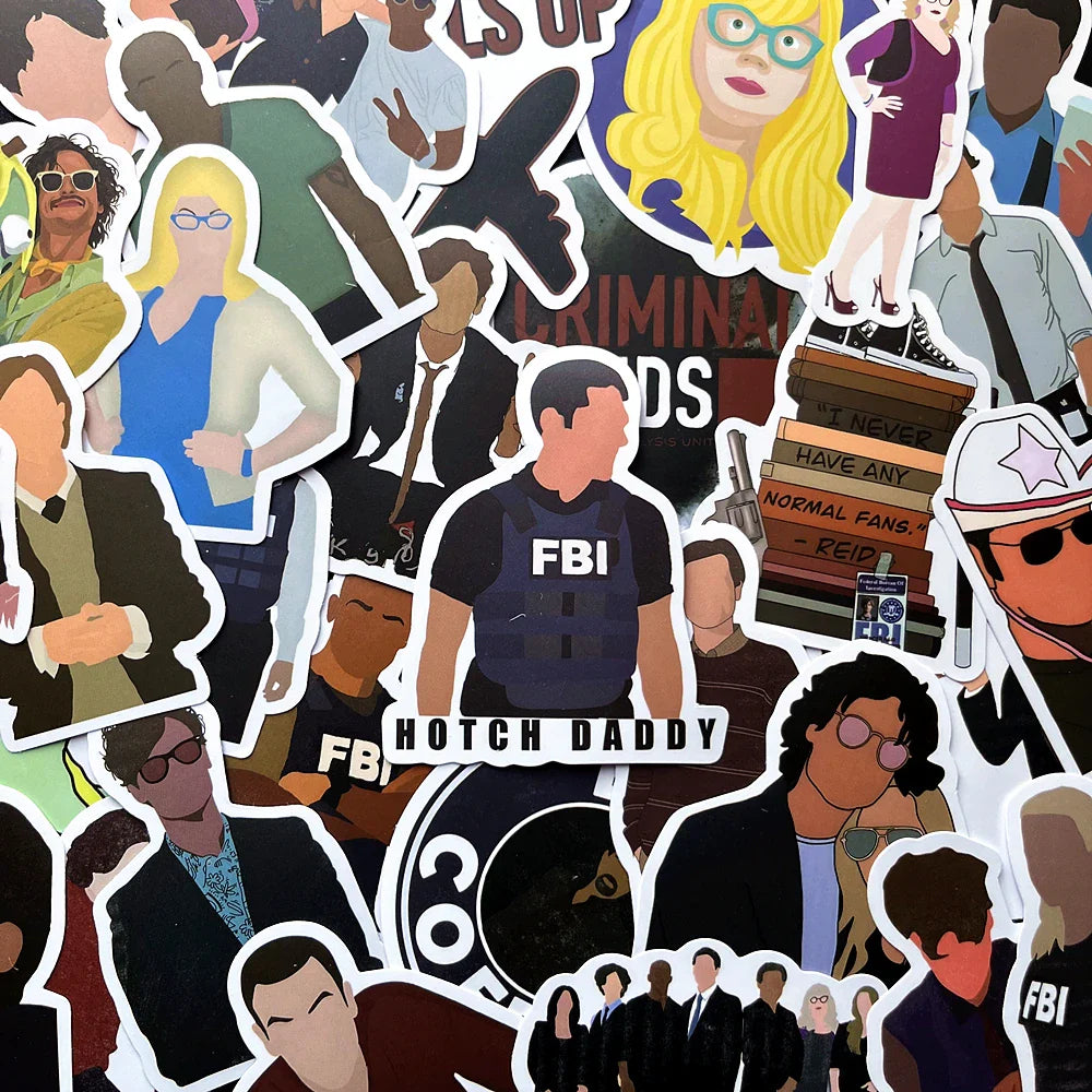 Criminal Minds Stickers Decals for Skateboard, Motorcycle, Phone, Laptop - 10/50pcs (Online Order Only)