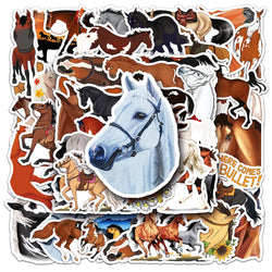 Cartoon Horse Stickers 10/30/50PCS for Kids DIY Luggage Laptop Motorcycle Car Wholesale (Online Order Only)