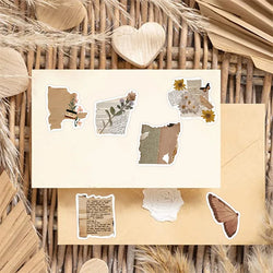 10/30/50PCS Copy Fragments PVC Sticker Aesthetic Children's Korean Stationery School Supplies Decoration Scrapbooking for Kids (ONLINE ORDER ONLY)