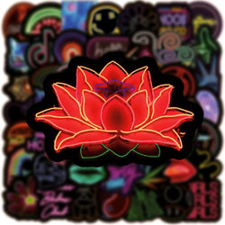50Pcs Personalized Neon Series Graffiti Stickers Suitable for Laptop Helmets Desktop Decoration DIY Stickers Wholesale (Online Order Only)