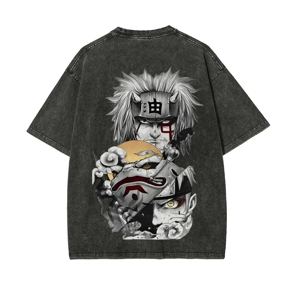 Naruto Washed T-Shirt: Retro 2026 Japanese Cotton Tee (ONLINE ORDER ONLY)