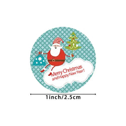 100-500pcs Merry Christmas DIY Handmade Sticker Package Thank You Label Sealing Stickers Party Festive Decor Supplies Children (ONLINE ORDER ONLY)