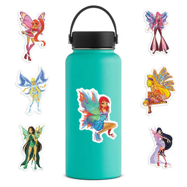 10/50Pcs Fairy Stickers for Scrapbook Transparent Flower Fairy Patch for Scrapbooking Hand Ledger Phone Case Laptop Diary DIY (ONLINE ORDER ONLY)