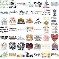 50PCS Realtor Stickers Cartoon Graffiti Sticker For Phone Laptop Suitcase Refrigerator Cup Skateboard Waterproof Decals (Online Order Only)
