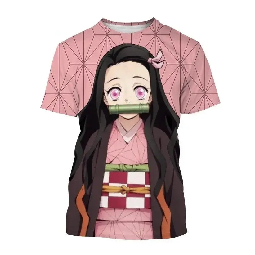Demon Slayer Nezuko Shinobu T-shirt 3D Fashion Print (ONLINE ORDER ONLY)