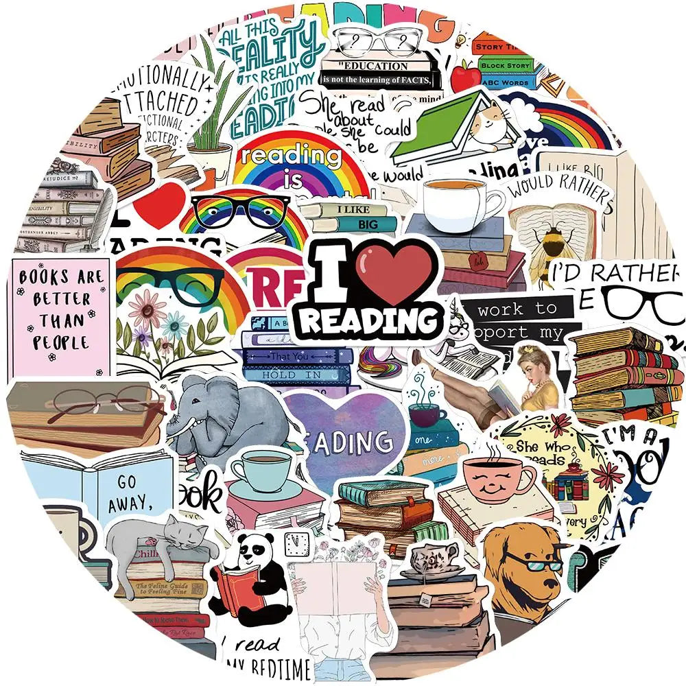 50PCS Waterproof DIY Stickers for School, Scrapbook, Phone, Laptop, Luggage, Student Gift (Online Order Only)