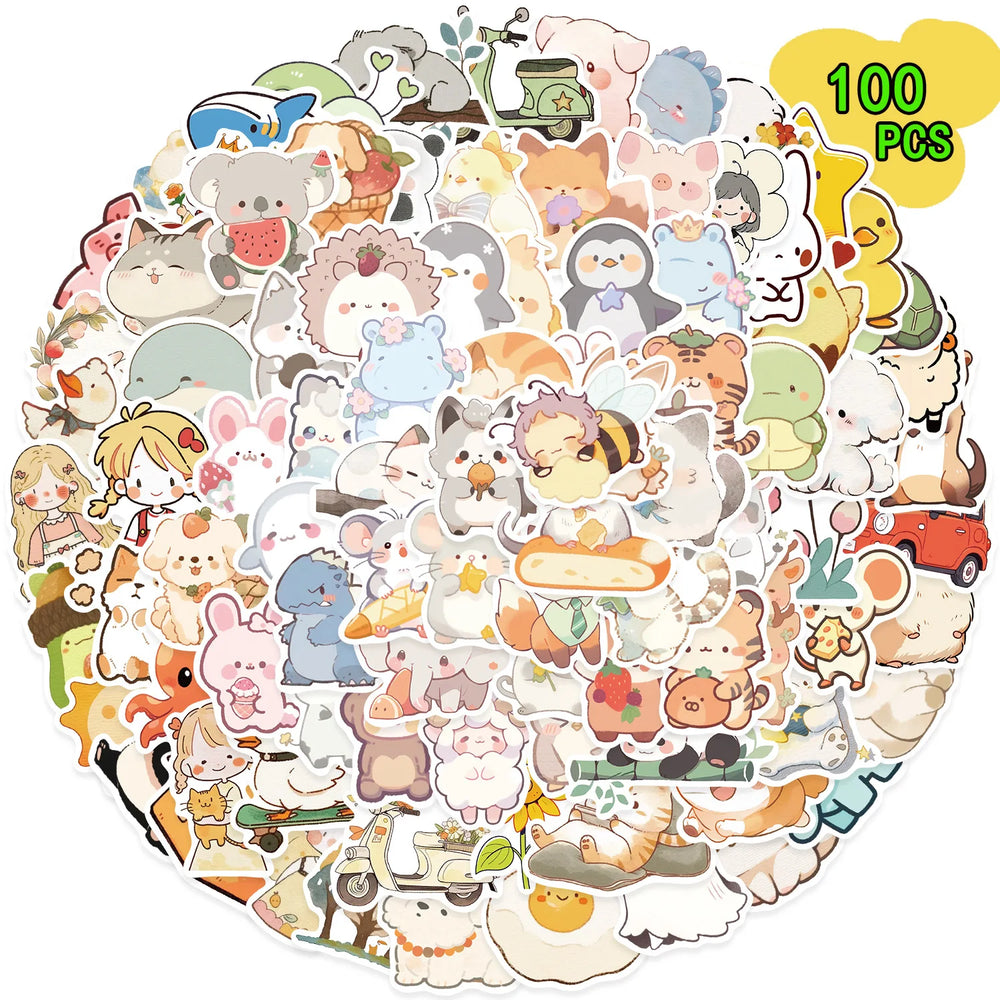 Animal Graffiti Stickers for Suitcase Skateboard Laptop Luggage Phone Car Decal (ONLINE ORDER ONLY)