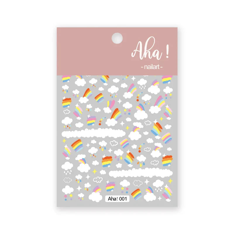 Japanese Style Little Daisy 3D Nail Stickers Summer White Florals Petals Flowers Back Glue Decals Cute Five Petals Manicure Tips (ONLINE ORDER ONLY)