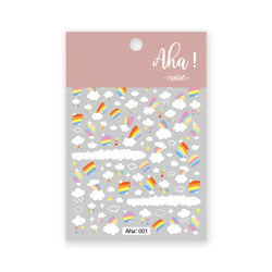 1pc 3D Cloud Moon Design Nail Art Stickers Ultra Thin Self Adhesive Nail Art Decals White Clouds Nail Art Decoration Supplies *N (Online Order Only)