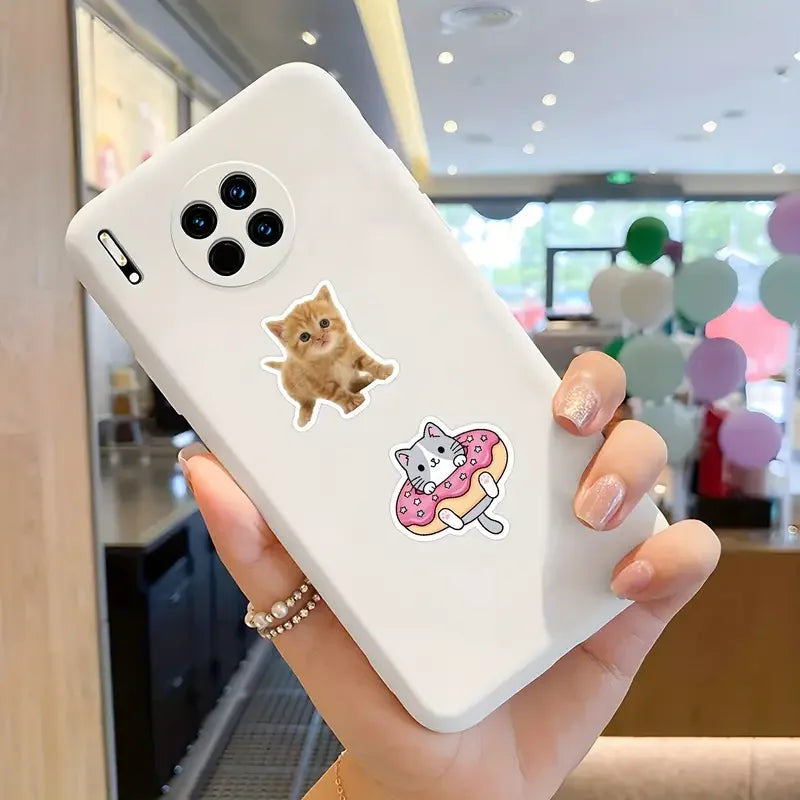 100-500pcs Cute Cat Animal Reward Sticker New Kids' Motivational Stickers DIY Creative Stationery Office Self-adhesive Lable (ONLINE ORDER ONLY)