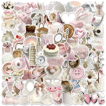 100PCS Ballet Girl Kawaii Sticker Set - Waterproof Decals for Skateboard, Laptop, Phone, Scrapbook (Online Order Only)