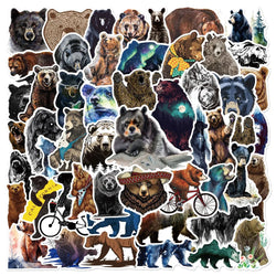 Bear Cartoon Stickers Pack - Phone, Laptop, Luggage, Skateboard Decals for Kids (ONLINE ORDER ONLY)