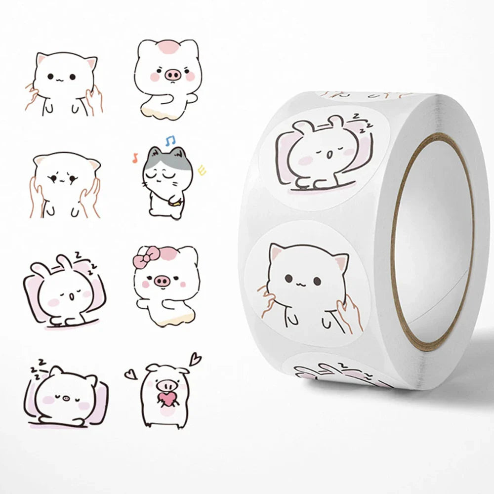 100-500pcs Teacher Reward Stickers for Kids Children School Encouragement Students Games Toy Animals Stationery Sticker (ONLINE ORDER ONLY)