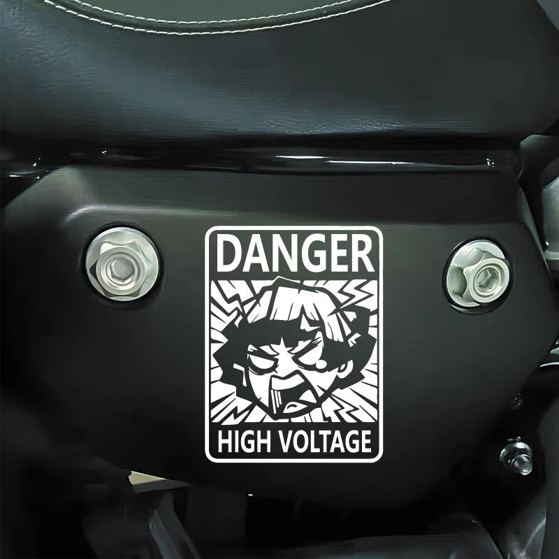 ”DANGER！HIGH VOLTAGE“Agatsuma Zenitsu DECAL,CREATIVE&FUNNY DECAL ,FOR new energy automobile,HIGH quality! (ONLINE ORDER ONLY)