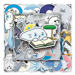 50Pcs Cartoon Waterproof Vinyl Stickers for Skateboard Snowboard (ONLINE ORDER ONLY)